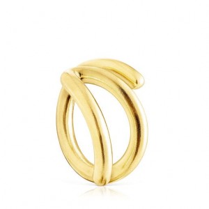 Tous Bent Medium Women's Rings 18k Gold | MWV841209 | Usa