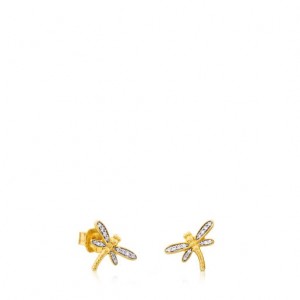 Tous Bera Small Women's Earrings 18k Gold | EBQ243618 | Usa