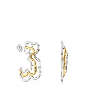 Tous Bickie Hoop Women's Earrings 18k Gold | GYL803164 | Usa