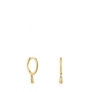 Tous Bold Bear Small Women's Earrings 18k Gold | DVQ359107 | Usa