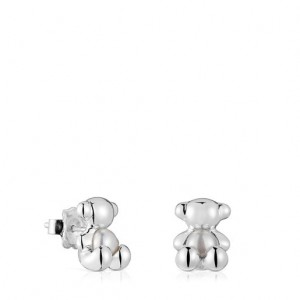 Tous Bold Bear Small Women's Earrings Silver | ZLS524903 | Usa