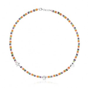 Tous Bold Motif Short Women's Necklaces Silver | CKJ486172 | Usa