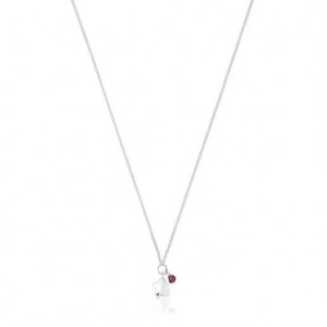 Tous Bold Motif Short Women's Necklaces Silver | WNU163890 | Usa