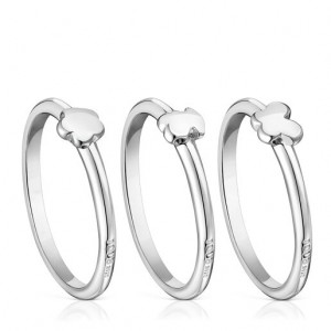 Tous Bold Motif Small Women's Rings Silver | EWZ236871 | Usa