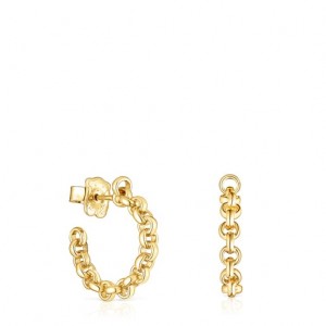 Tous Calin Hoop Women's Earrings 18k Gold | GMV092537 | Usa