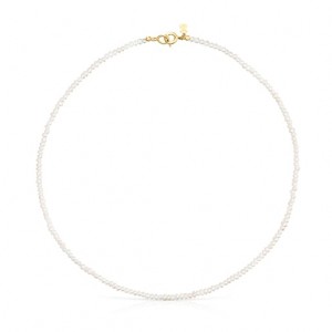 Tous Camille Short Women's Necklaces 18k Gold | KXL239450 | Usa