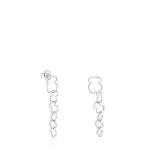 Tous Carrusel Long Women's Earrings Silver | MXR083571 | Usa