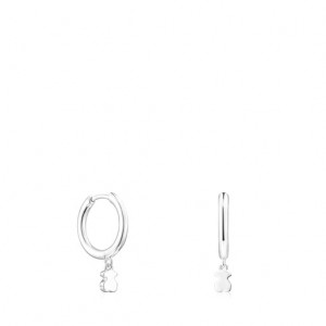 Tous Cool Joy Hoop Women's Earrings Silver | HIE206348 | Usa