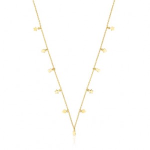 Tous Cool Joy Short Women's Necklaces 18k Gold | NRT916324 | Usa