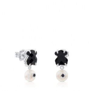 Tous Erma Pearl Women's Earrings Silver | GVA836420 | Usa