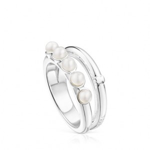 Tous Fellow Medium Women's Rings Silver | ILQ569703 | Usa