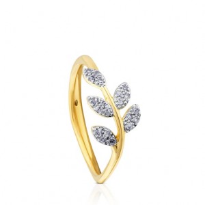 Tous Gem Power Diamond Women's Rings 18k Gold | ADF572940 | Usa