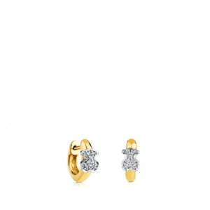 Tous Gen Hoop Women's Earrings 18k Gold | ARV908243 | Usa