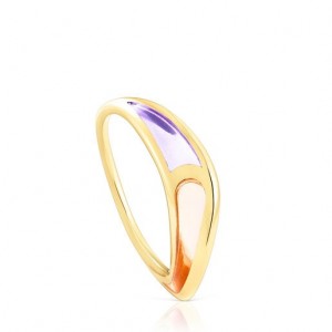 Tous Gregal Medium Women's Rings 18k Gold | BQI485701 | Usa