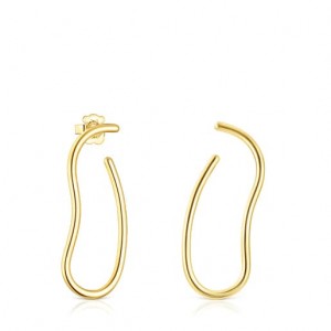 Tous Hav Hoop Women's Earrings 18k Gold | VLG817596 | Usa