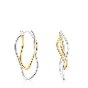 Tous Hav Hoop Women's Earrings 18k Gold | JRW378259 | Usa