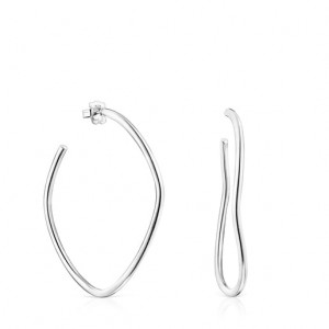 Tous Hav Hoop Women's Earrings Silver | LDA560291 | Usa