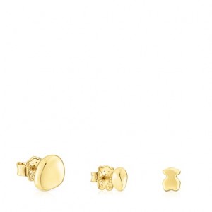 Tous Joy Bits Small Women's Earrings 18k Gold | XUJ836250 | Usa