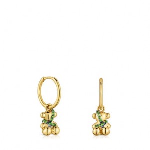 Tous Lligat Hoop Women's Earrings 18k Gold | HTS318259 | Usa