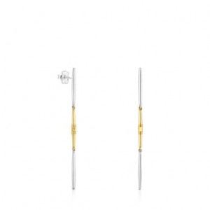 Tous Lure Long Women's Earrings 18k Gold | YFI615879 | Usa