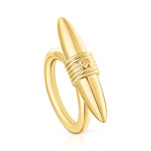 Tous Lure Medium Women's Rings 18k Gold | KGL310769 | Usa