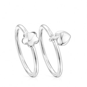 Tous Mini Icons Small Women's Rings Silver | EGA816490 | Usa