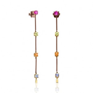 Tous Mix Titanio Women's Earrings 18k Gold | PUX976814 | Usa