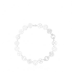 Tous Mossaic Short Women's Necklaces Silver | BFH635970 | Usa