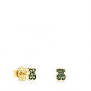 Tous New Motif Small Women's Earrings 18k Gold | VKW547328 | Usa