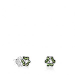 Tous New Motif Small Women's Earrings Silver | WSQ753648 | Usa