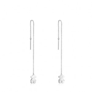 Tous Nocturne Long Women's Earrings Silver | UBY903468 | Usa