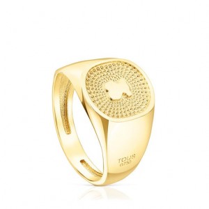 Tous Oursin Medium Women's Rings 18k Gold | JYH612970 | Usa