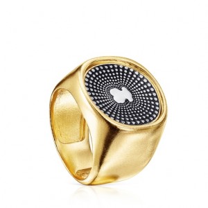 Tous Oursin Medium Women's Rings 18k Gold | ANY496138 | Usa