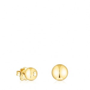 Tous Plump Small Women's Earrings 18k Gold | HPQ051369 | Usa