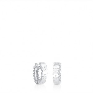 Tous Puppies Hoop Women's Earrings Silver | JUC901382 | Usa