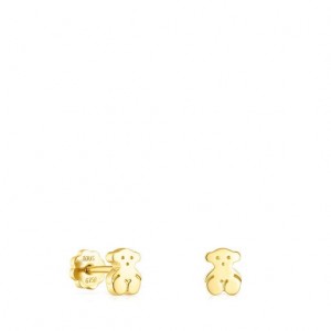 Tous Puppies Small Women's Earrings 18k Gold | CUL843701 | Usa