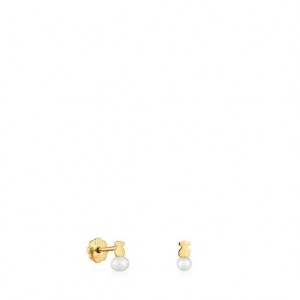 Tous Puppies Small Women's Earrings 18k Gold | EKD857243 | Usa