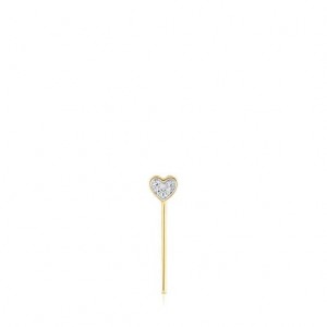 Tous San Valentín Individual Women's Earrings 18k Gold | SAV841950 | Usa