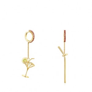 Tous St. Tropez Cup Long Women's Earrings 18k Gold | HYA312750 | Usa