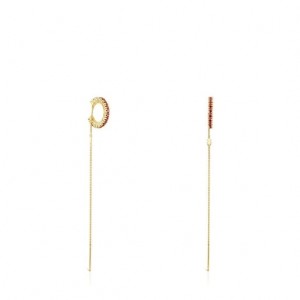 Tous Straight Ear Cuff Women's Earrings 18k Gold | FNK025376 | Usa