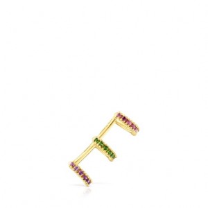 Tous Straight Individual Women's Earrings 18k Gold | FHC642703 | Usa