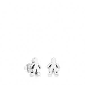 Tous Sweet Dolls Small Women's Earrings Silver | YFJ265714 | Usa