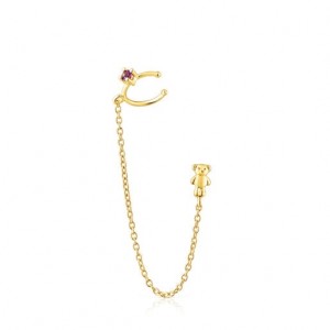 Tous Teddy Bear Individual Women's Earrings 18k Gold | ANE258130 | Usa