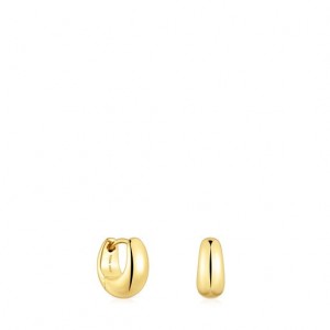 Tous Tous Basics Hoop Women's Earrings 18k Gold | NHP937426 | Usa