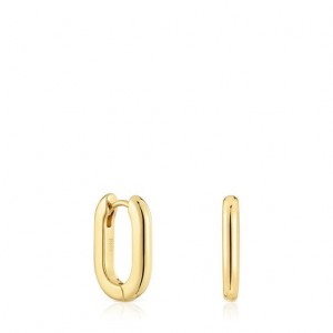 Tous Tous Basics Hoop Women's Earrings 18k Gold | NDR468925 | Usa