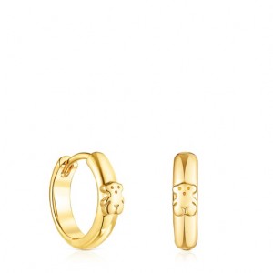 Tous Tous Basics Hoop Women's Earrings 18k Gold | AQE542713 | Usa