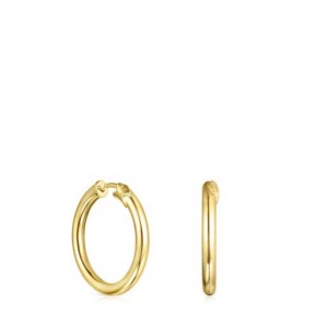 Tous Tous Basics Hoop Women's Earrings 18k Gold | HBV190632 | Usa