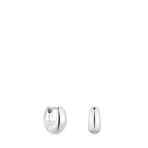 Tous Tous Basics Hoop Women's Earrings Silver | HPE847019 | Usa