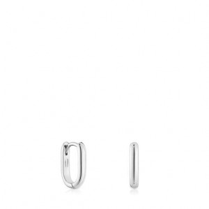 Tous Tous Basics Hoop Women's Earrings Silver | LKV473289 | Usa