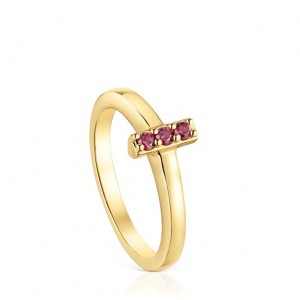 Tous Tous Basics Small Women's Rings 18k Gold | SCX386972 | Usa